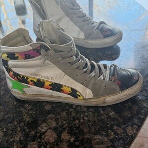 Golden Goose Multicolor High-Top Sneakers
